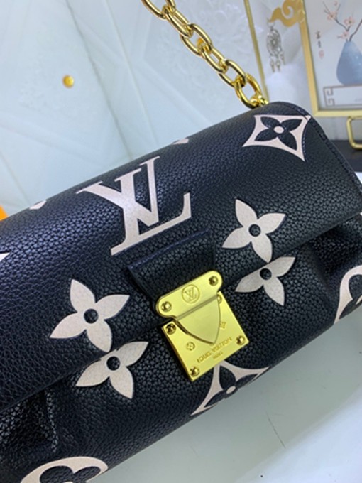 LV M45836 FAVORITE 壓紋軟粒面包包 單肩手提包-21