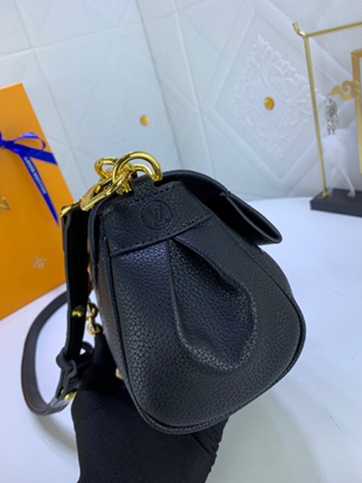 LV M45813 FAVORITE手袋 黑色壓花手提單肩包包-8