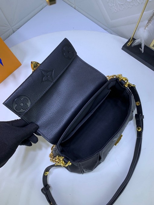 LV M45813 FAVORITE手袋 黑色壓花手提單肩包包-12