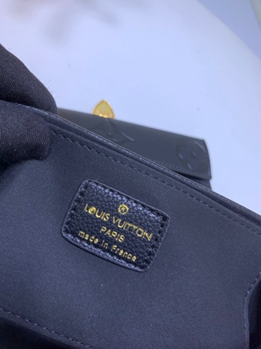 LV M45813 FAVORITE手袋 黑色壓花手提單肩包包-11