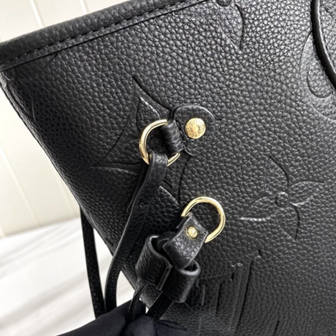 LV M45685 Neverfull 中號手袋 全皮壓花手提單肩包包-5