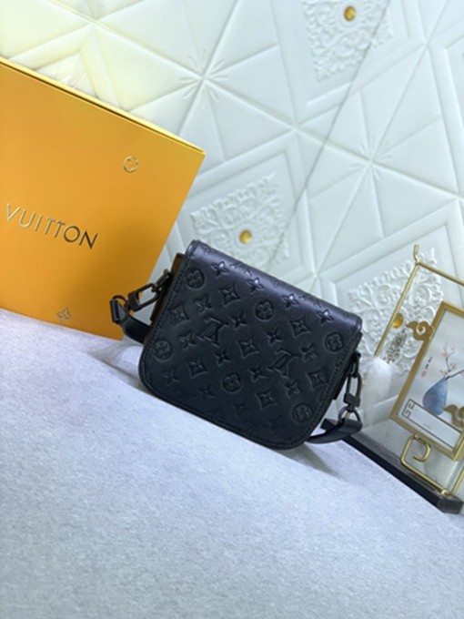 LV M47060壓花  男包郵差包系列 MONTSOURIS 小號郵差包 斜背包-2