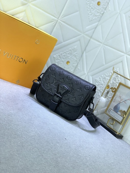 LV M47060壓花  男包郵差包系列 MONTSOURIS 小號郵差包 斜背包-3