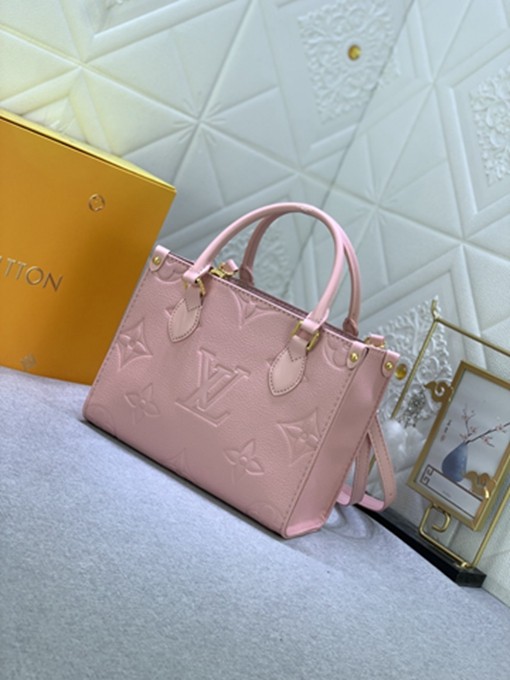 LV M47135 Monogram Empreinte 壓紋皮革小號托特包-2