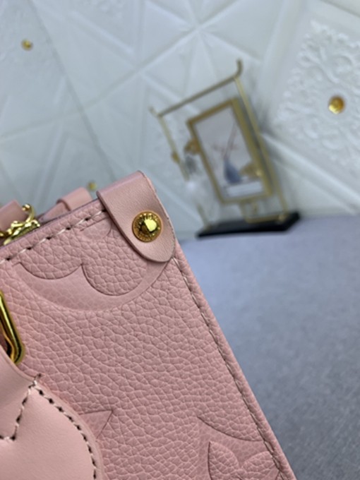 LV M47135 Monogram Empreinte 壓紋皮革小號托特包-6