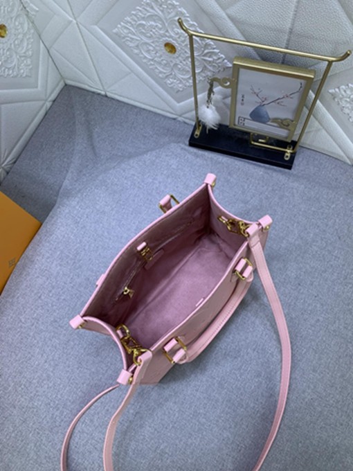 LV M47135 Monogram Empreinte 壓紋皮革小號托特包-9