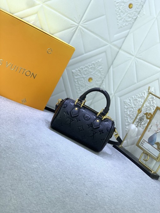 LV M81456Monogram Empreinte 壓紋皮革迷你波士頓包-2