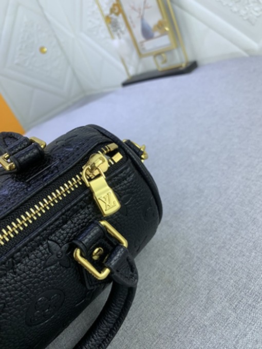 LV M81456Monogram Empreinte 壓紋皮革迷你波士頓包-4