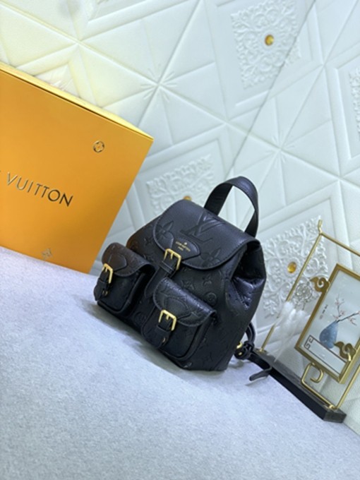 LV venice M47074 壓花雙肩包包-2