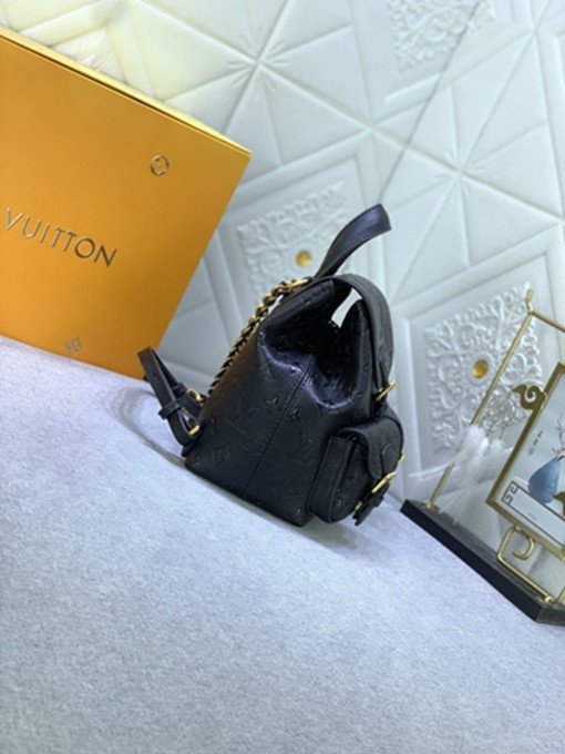 LV venice M47074 壓花雙肩包包-5
