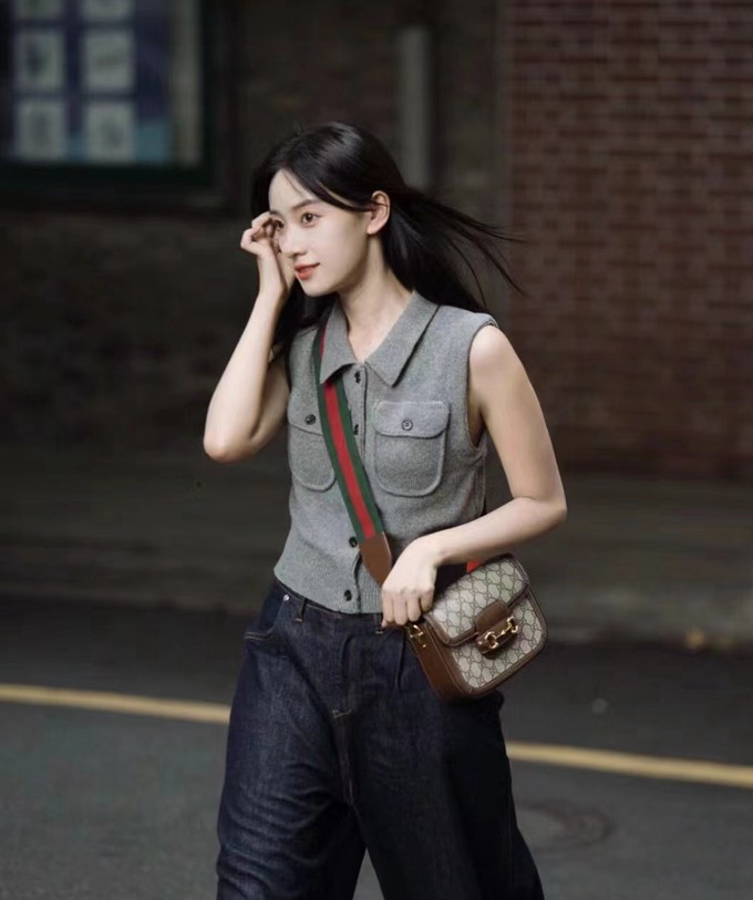 658574 蔡依林同款 馬銜扣1955系列迷你手袋-6