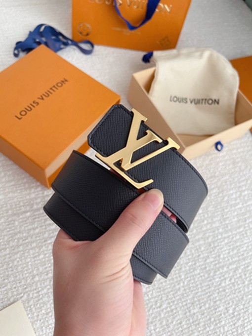 LV 掌紋牛皮皮帶 寬4CM-3