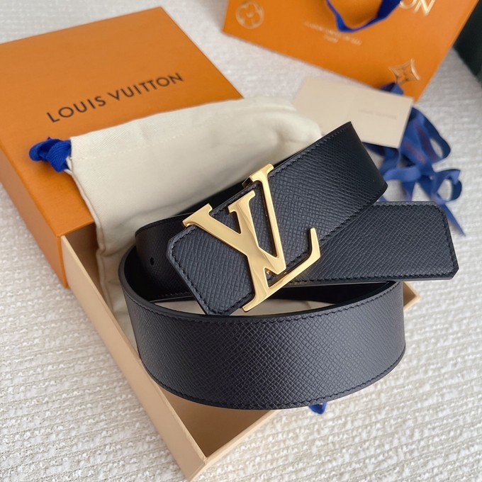 LV 掌紋牛皮皮帶 寬4CM