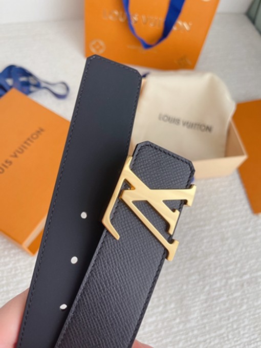 LV 掌紋牛皮皮帶 寬4CM-6