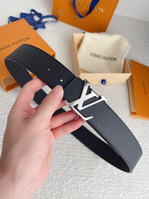 LV 掌紋牛皮皮帶 寬4CM-11