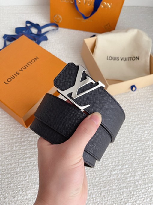 LV 掌紋牛皮皮帶 寬4CM-12