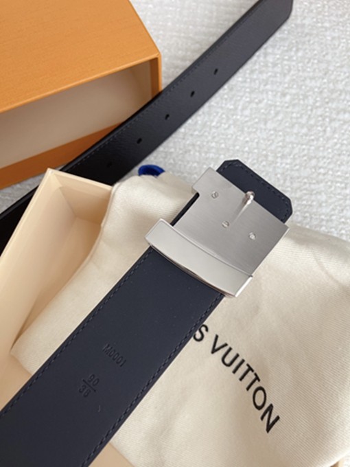 LV 掌紋牛皮皮帶 寬4CM-14