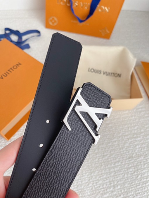 LV 掌紋牛皮皮帶 寬4CM-15
