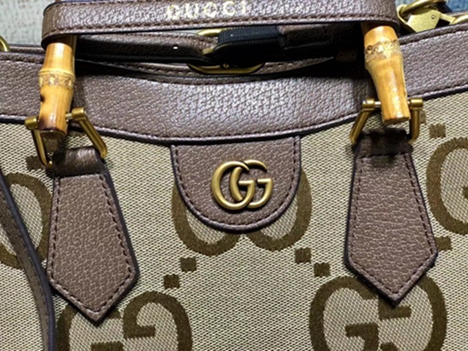 660195 雙G 竹節中號手提包斜背包-5