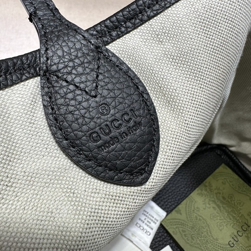 頂級原廠 726762 黑色雙G小號托特包-7