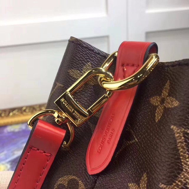 M44011 迷你 水桶包 Monogram帆布面料 紅色-7