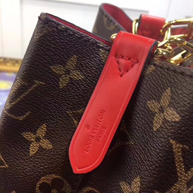 M44011 迷你 水桶包 Monogram帆布面料 紅色-6