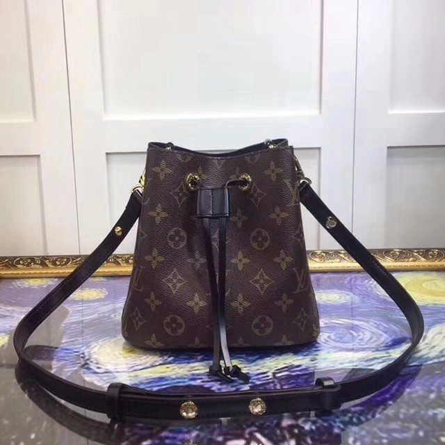 M44011 迷你 水桶包 Monogram帆布面料 黑色-2