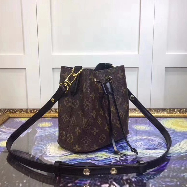 M44011 迷你 水桶包 Monogram帆布面料 黑色-3