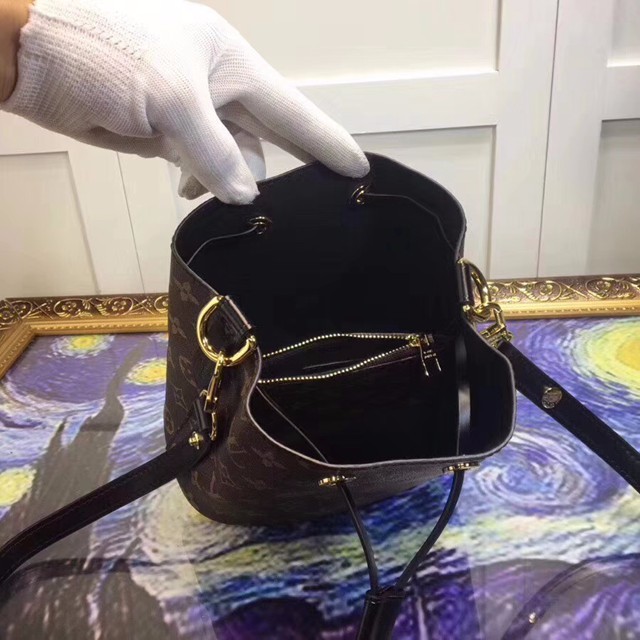 M44011 迷你 水桶包 Monogram帆布面料 黑色-9