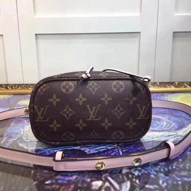 M44011 迷你 水桶包 Monogram帆布面料 粉色-4