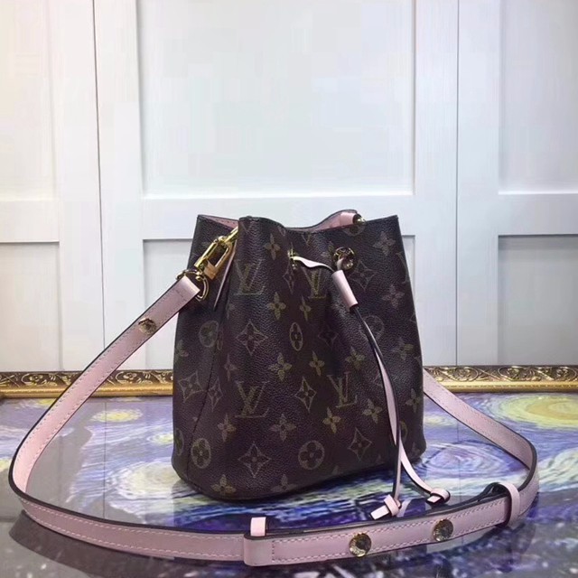 M44011 迷你 水桶包 Monogram帆布面料 粉色-3