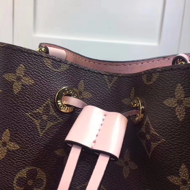 M44011 迷你 水桶包 Monogram帆布面料 粉色-5