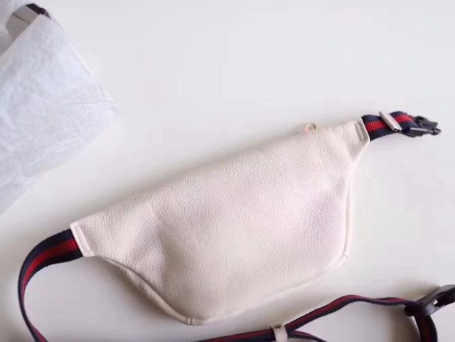 527792原單白色牛皮 腰包-3