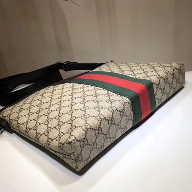 523335原單 咖啡PVC黑色牛皮 時尚簡約郵差包-3