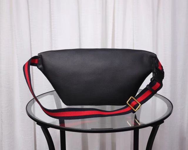 493869 Belt Bag 字母標示印花織帶腰包 28x18 黑色-2