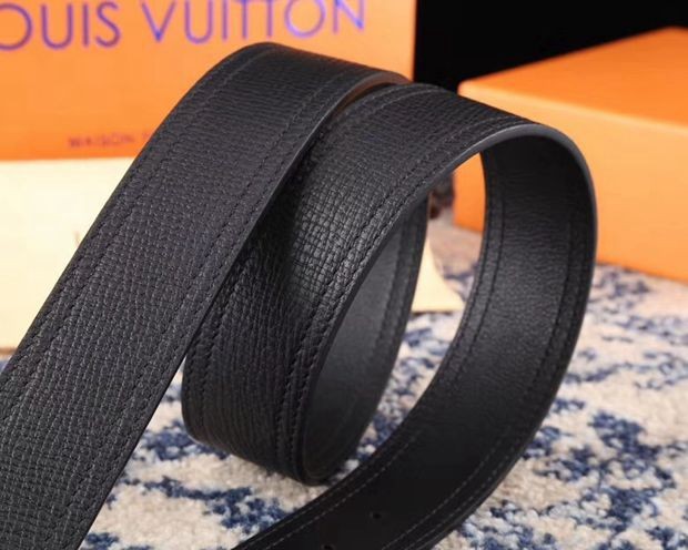 LV MADEinSpain 牛皮 十字紋 寬4cm-7