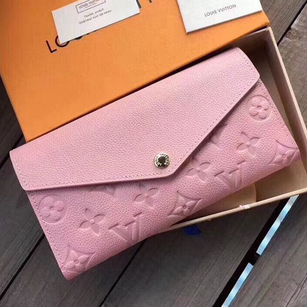 M64082 SARAH 全皮壓花 長夾