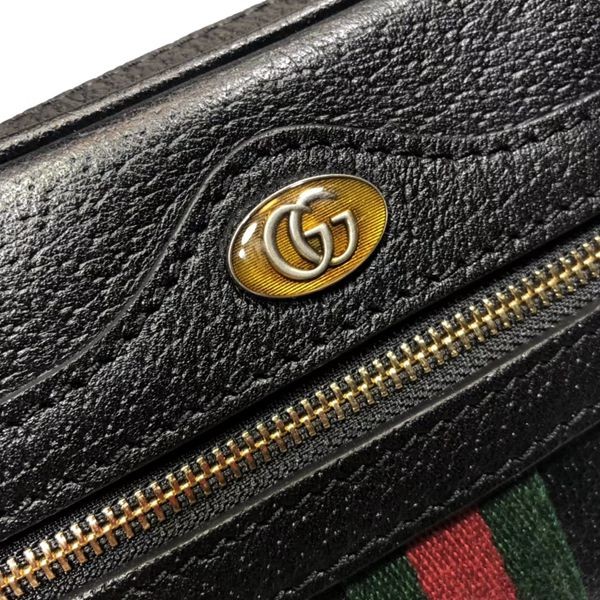 517350原單黑色牛皮 Supreme Ophidia系列 迷你斜挎包 18.5x13x6cm-5
