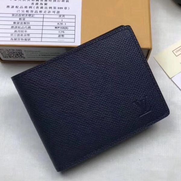 M60895十字紋 兩折 短夾 12 x 9 cm