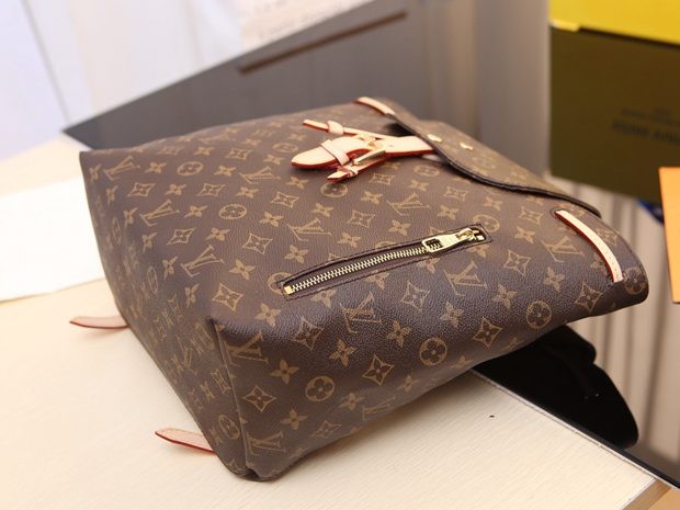 41578 唐嫣同款Sperone damier aur水桶雙肩包 老花 30x31x18cm-3