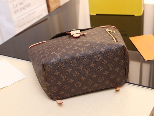 41578 唐嫣同款Sperone damier aur水桶雙肩包 老花 30x31x18cm-7