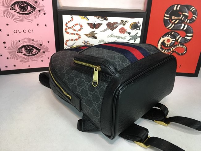47965 黑色 Ophidia 雙肩背包 W22H29D15cm-3