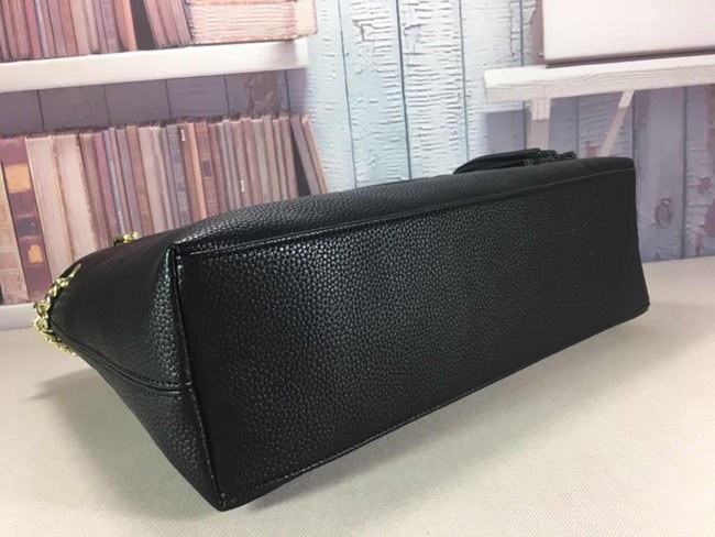 308982黑色牛皮 肩背包 底長38x高27x側寬14cm-4