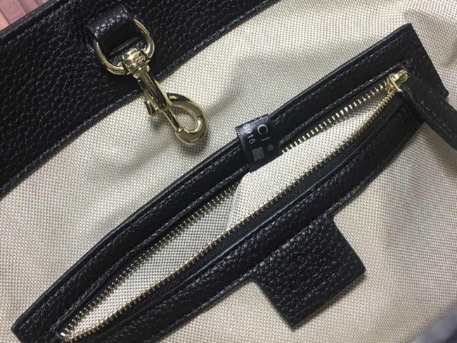 308982黑色牛皮 肩背包 底長38x高27x側寬14cm-2