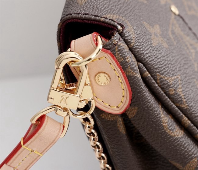 LV FAVORITE 經典LOGO手拿長肩背帶兩用晚宴包大號 m40718-4