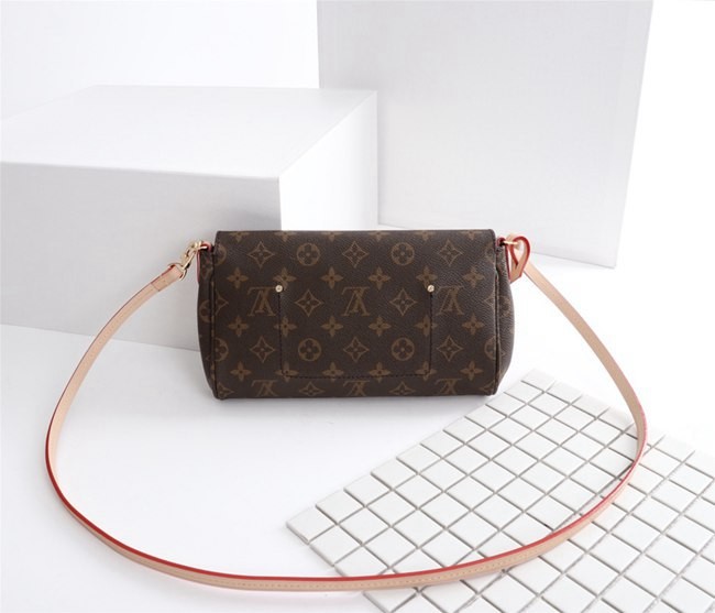 LV FAVORITE 經典LOGO手拿長肩背帶兩用晚宴包大號 m40718-5