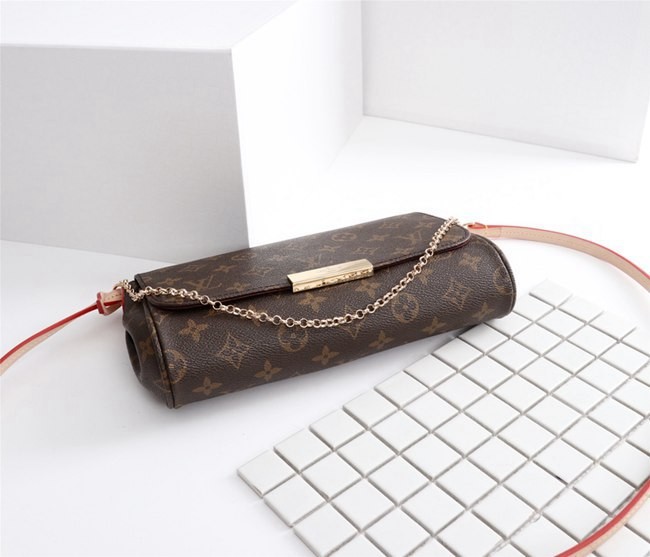 LV FAVORITE 經典LOGO手拿長肩背帶兩用晚宴包大號 m40718-8