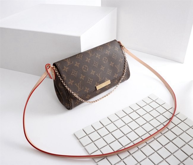 LV FAVORITE 經典LOGO手拿長肩背帶兩用晚宴包大號 m40718-2