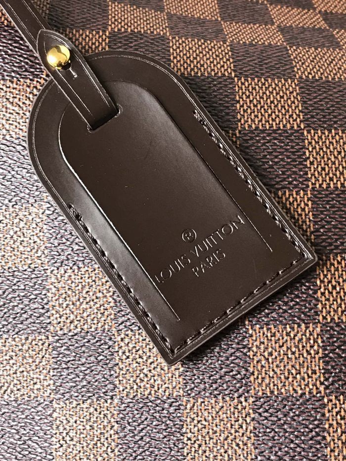 43704 紅色內裏 單肩女包 原版咖啡格 39x34x12cm-5
