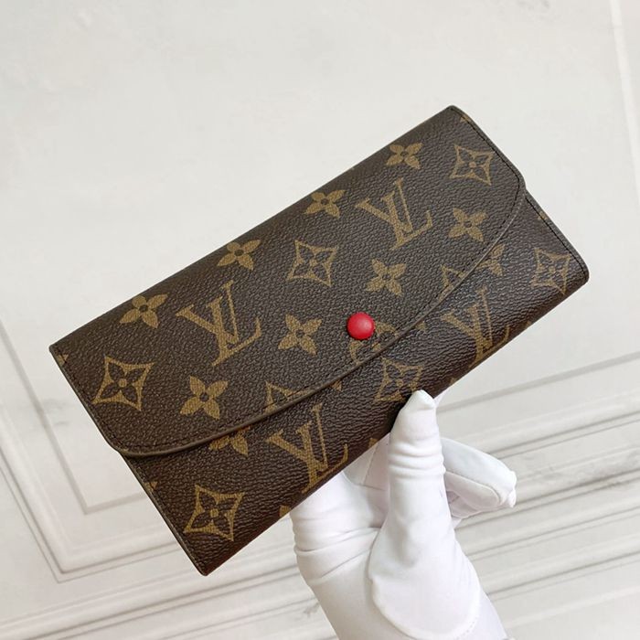 lv 玫瑰紅新款女士皮夾 m60136-6